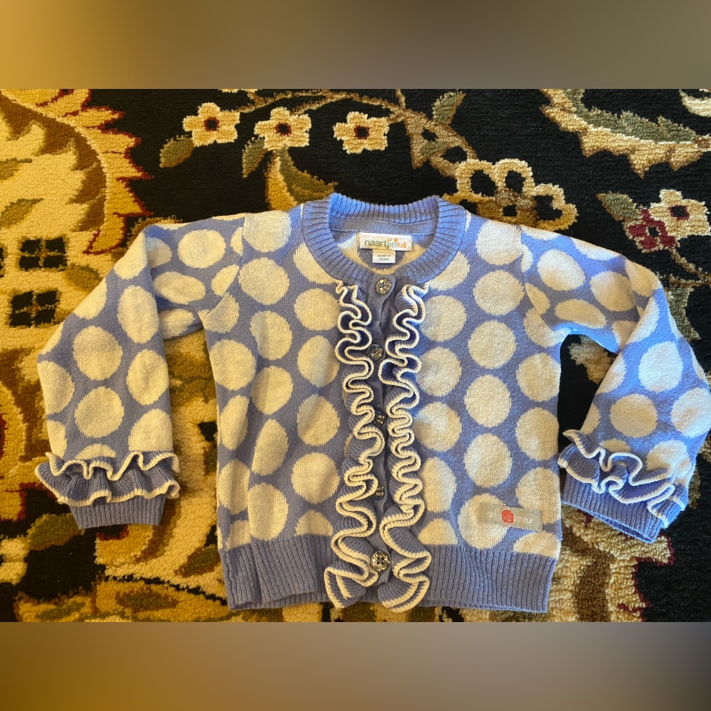 12-18M Blue Polka Dot kids Sweater